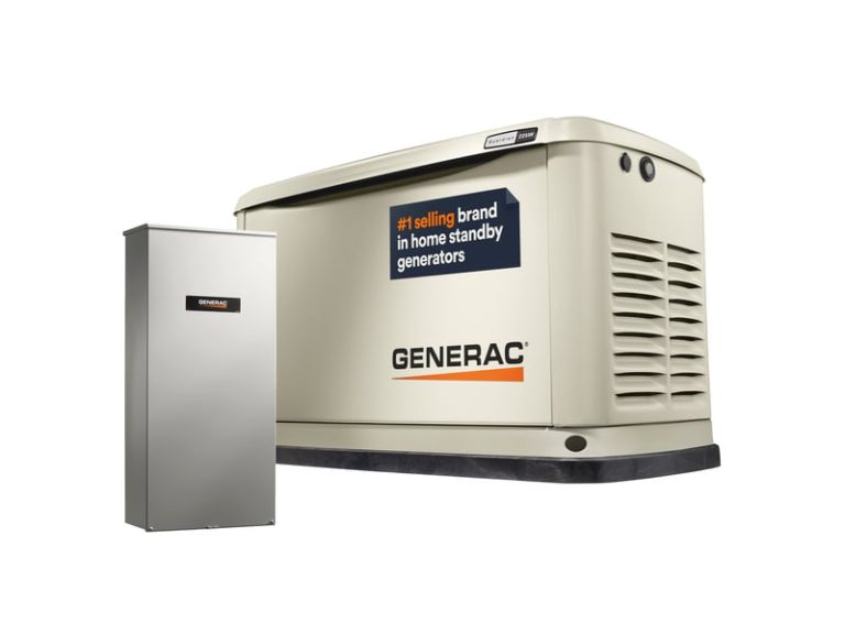 Generac Guardian 22kW home standby generator with whole house transfer switch.